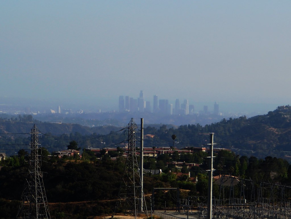 View of Los Angeles Skyline, Angeles Crest Highway, La Can… | Flickr