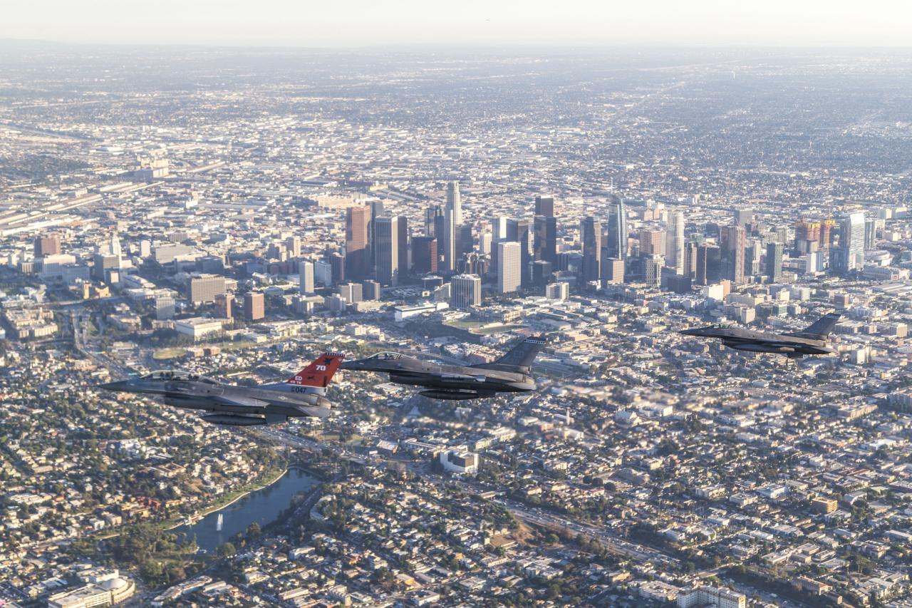 Falcons soar over L.A. > Edwards Air Force Base > News