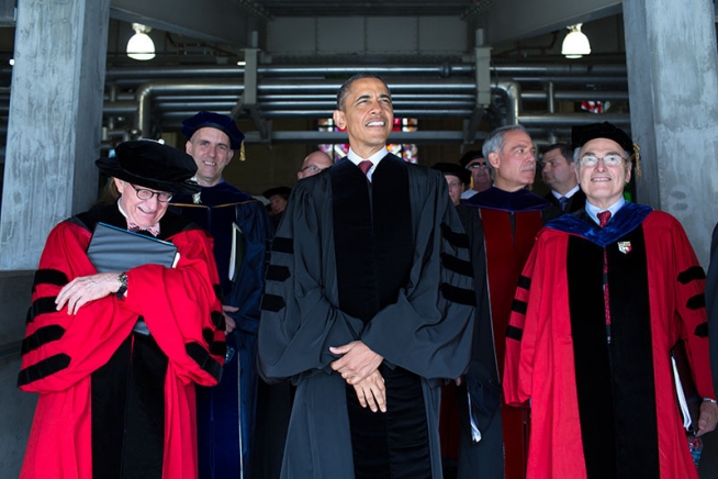President Obama and Ohio State University President E. Gordon Gee ...