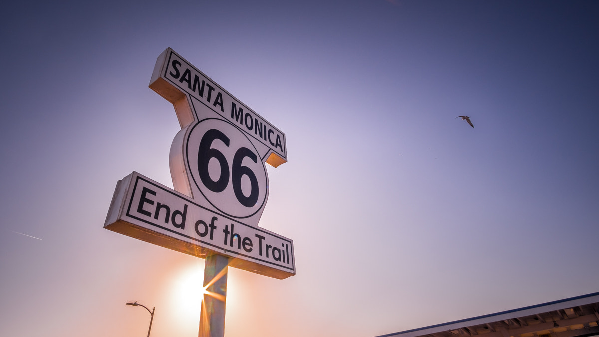 File:Route 66 Sign Santa Monica Los Angeles Travel Photography ...